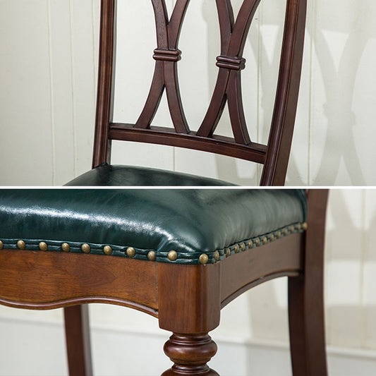 Traditional Wooden Dining Chair 35''H Cross Back Side Chair with 4 Legs for Restaurant Clearhalo ' kitchen&dining_furn' 'Dining Chairs' 'Dining Tables & Seating' 'dining_chair' 'furn' 'furn_dining_chair' 'Furniture' 'furniture_dining_chair' 'Kitchen & Dining Furniture' 'kitchen' 1200x1200_66a4a394-d4c1-47b2-aed0-976edbd74205