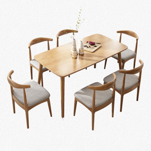 Modern Rubber Wood Table for Restaurant Rectangle Dining Table with 4 Legs Clearhalo ' dining_table' 'Dining Tables & Seating' 'Dining Tables' 'furn' 'furn_dining_table' 'Furniture' 'furniture_dining_table' 'Kitchen & Dining Furniture' 'kitchen&dining_furn' 'kitchen' 'kitchen_dining_table' 1200x1200_66a5a827-03d8-4703-8c3d-631703d9904c