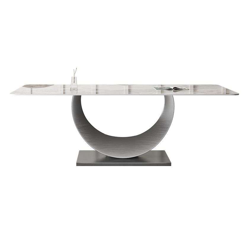 Modern Dining Room Set 1/3/4/5/8 Pcs Sintered Stone Top Table with Wingback Chairs Clearhalo 'Dining Room Sets' 'Dining Tables & Seating' 'dining_room_set' 'furn' 'furn_dining_room_set' 'Furniture' 'Kitchen & Dining Furniture' 1200x1200_66aa4e29-38b1-4f8b-b5dd-c53ecdefada0