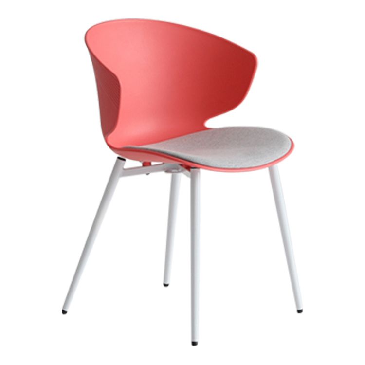 Contemporary Style Dining Chair Armless Wingback Side Chairs with Metal Legs Clearhalo ' kitchen&dining_furn' 'Dining Chairs' 'Dining Tables & Seating' 'dining_chair' 'furn' 'furn_dining_chair' 'Furniture' 'furniture_dining_chair' 'Kitchen & Dining Furniture' 'kitchen' 1200x1200_66aa665d-0114-4291-8ac6-839797f67636