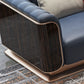 Modern Genuine Leather Sofa 29.52" High Pillow Top Arm  Sofa