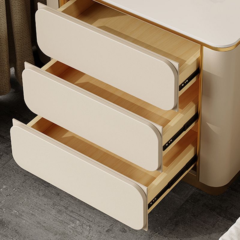 Stein am Nachtschrank Klassiker Glambett Nachttisch mit 3 Schubladen