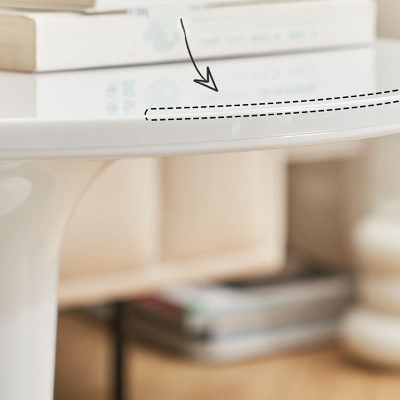 Contemporary Round Side End Table Plastic Pedestal Sofa Side Table Clearhalo 'Coffee & Accent Tables' 'End & Side Tables' 'end_side_tables' 'furn' 'furn_end_side_tables' 'Furniture' 'Living Room Furniture' 1200x1200_66af9e67-08f0-4f19-a4d1-40810d46a52c