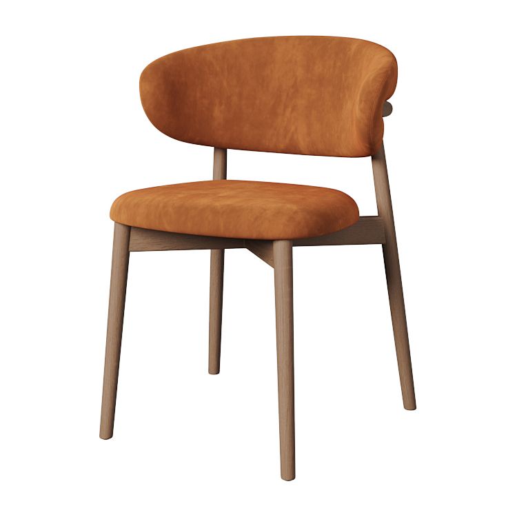 Esszimmer zeitgenössischer gepolsterter offener Essneitenstuhl