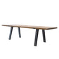 Traditional Luxury Pine Wood Top Dining Table Rectangle Dinette Table for Home