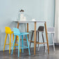 Nordic Armless Backrest Counter Stool Iron Cafe Bar Stool with Acrylic Seat Clearhalo 'Bar Furniture' 'Bar Stools' 'bar_stools' 'furn' 'furn_bar_stools' 'Furniture' 'furniture_bar_stools' 'Kitchen & Dining Furniture' 1200x1200_66b8a459-c795-4353-bdfe-1e48858d5474