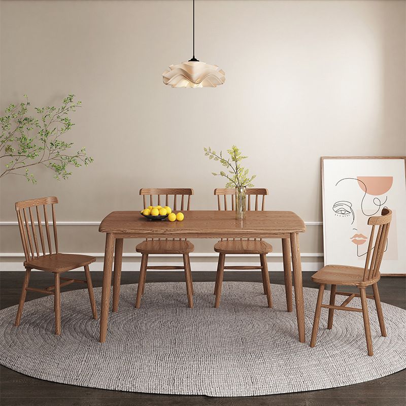 Modern Wood Dining Table Set 1/2/5/7 Pieces Dining Set for Home Use Clearhalo 'Dining Room Sets' 'Dining Tables & Seating' 'dining_room_set' 'furn' 'furn_dining_room_set' 'Furniture' 'furniture_dining_room_set' 'Kitchen & Dining Furniture' 1200x1200_66b8ce24-a74b-4edd-a109-67278adc59a6