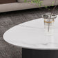 Glam 15.7" H Oval Slate Coffee Table Iron 2 Legs Cocktail Table Clearhalo 'Coffee & Accent Tables' 'Coffee Tables' 'coffee_tables' 'furn' 'furn_coffee_tables' 'Furniture' 'Living Room Furniture' 1200x1200_66b8f8bc-b77d-44a5-be50-5c1d07d8a72f