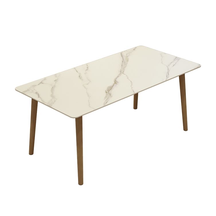 Moderner Steinrechteangle Esstisch 1/5 Stück Essset für Esszimmer