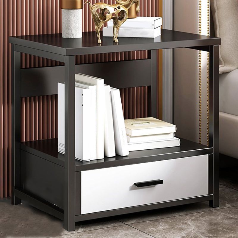 Modern Drawer Storage Nightstand 20 Inch H Imitation Wood Shelf Included Night Table Clearhalo 'Bedroom Furniture' 'furn' 'furn_night_stand' 'Furniture' 'night_stand' 'Nightstands' 1200x1200_66bb3ab5-cdbf-4b29-be1f-5a1496b8bc07