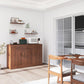 Server da pranzo in stile moderno ingegnerizzato in legno con cassetti