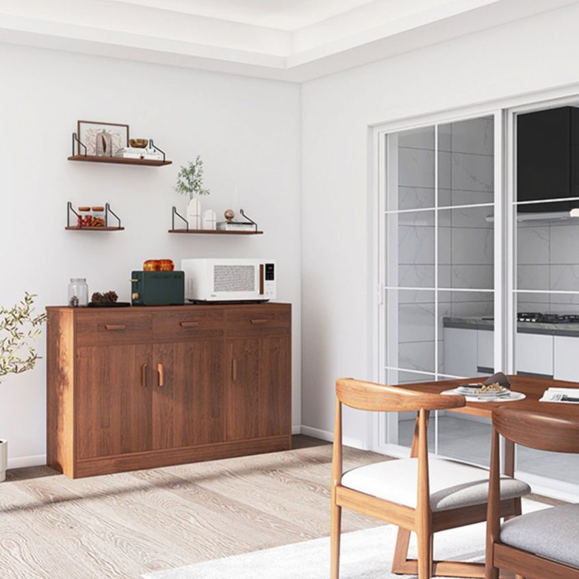 Server da pranzo in stile moderno ingegnerizzato in legno con cassetti