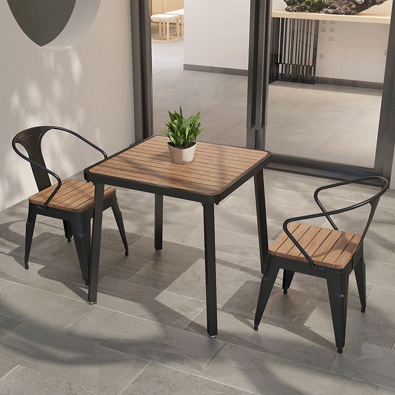 Modern 1/2/3/4/5 Pieces Dining Set Wood Dining Table for Courtyard Balcony Clearhalo 'Dining Room Sets' 'Dining Tables & Seating' 'dining_room_set' 'furn' 'furn_dining_room_set' 'Furniture' 'Kitchen & Dining Furniture' 1200x1200_66bca6ed-7121-4e53-a4cd-92e8f37a6542