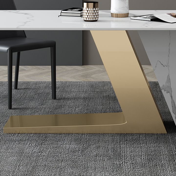 Contemporary 1/2/3/4/5/6/7 Pieces Dining Set Sintered Stone Dining Table Set Clearhalo 'Dining Room Sets' 'Dining Tables & Seating' 'dining_room_set' 'furn' 'furn_dining_room_set' 'Furniture' 'furniture_dining_room_set' 'Kitchen & Dining Furniture' 'kitchen&dining_furn' 'kitchen' 1200x1200_66bcde85-9341-4a3d-a73f-febcad03b62c