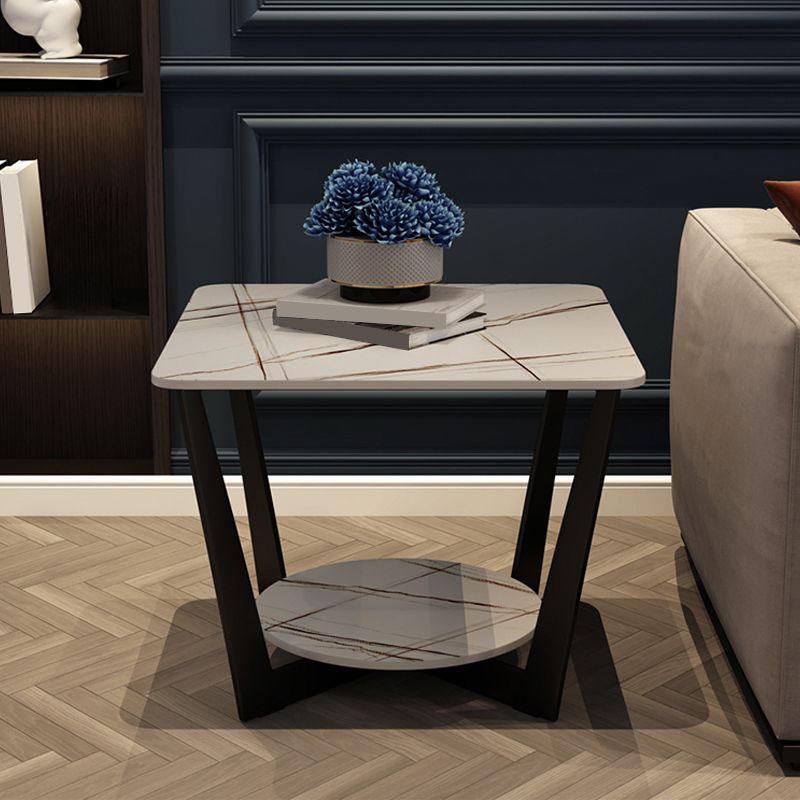 19,6 "tavolo da parte superiore in ardeggio quadrata moderna alta