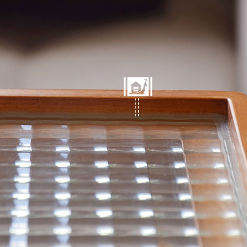 Modern Cross Legs End Slide Table Clear Tray Top Corner Table Clearhalo 'Coffee & Accent Tables' 'End & Side Tables' 'end_side_tables' 'furn' 'furn_end_side_tables' 'Furniture' 'Living Room Furniture' 1200x1200_66bfc47c-ad97-4acc-9901-c0ff346ac827