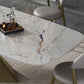 Luxurious 1/2/4/5 Pieces Rectangle Dining Set Sintered Stone Top Dinette Table Set