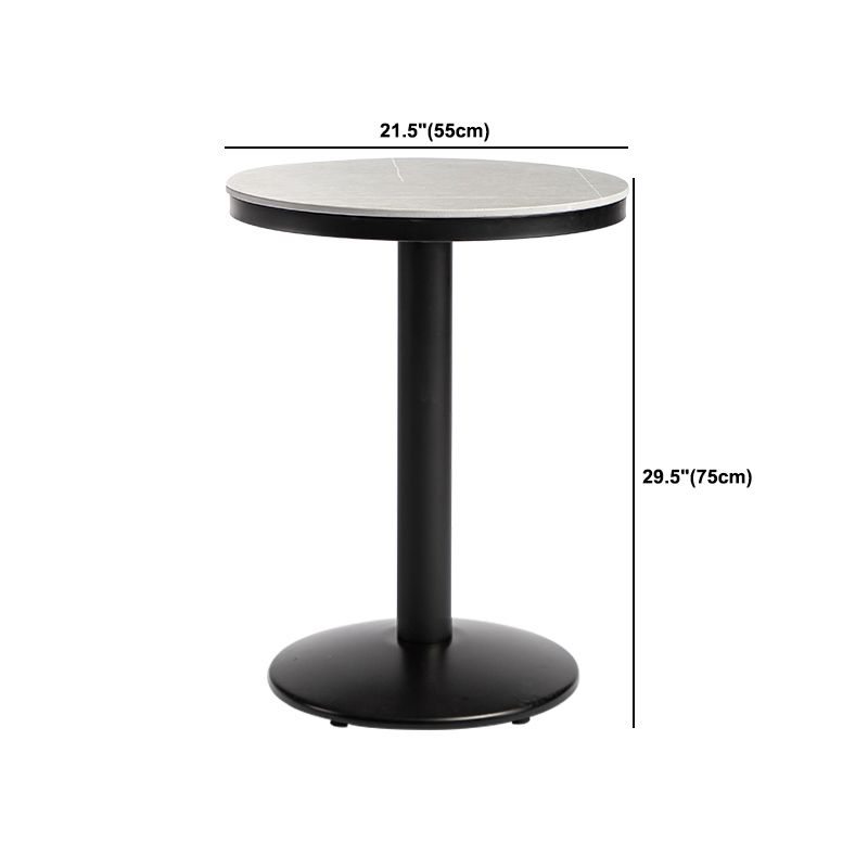 Industrial 1/2/3 Pièces Table de table ronde Ensemble de table de bar en pierre fritté pour usage domestique