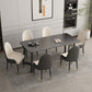 Rectangle Sintered Stone Table for Restaurant Industrial Dining Table with Double Pedestal Clearhalo 'Dining Tables & Seating' 'Dining Tables' 'dining_table' 'furn' 'furn_dining_table' 'Furniture' 'furniture_dining_table' 'Kitchen & Dining Furniture' 'kitchen' 'kitchen_dining_table' 1200x1200_66c474fb-ea5a-49b5-9535-97f1c73213b3