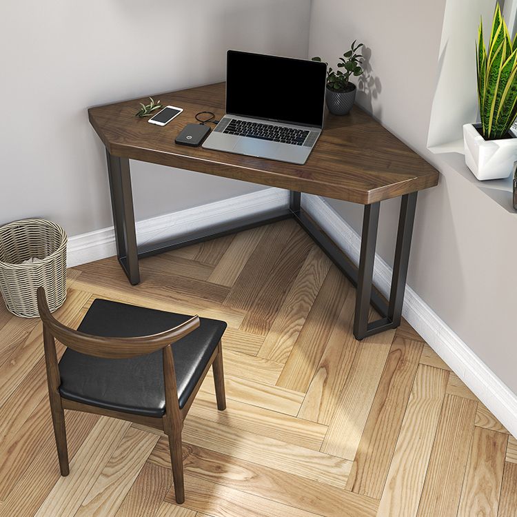 Modern Style Office Desk Solid Wood Home Use Desk with Metal Legs Clearhalo 'Furniture' 'furniture_office_desk' 'Office Desks' 'Office Furniture' 'office_desk' 1200x1200_66c6e111-4f93-412d-8e38-f3d11a746ce4