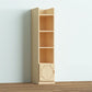 Contemporary Floor Closed Back Book Shelf Wooden Home Shelf Bookcase with Shelves