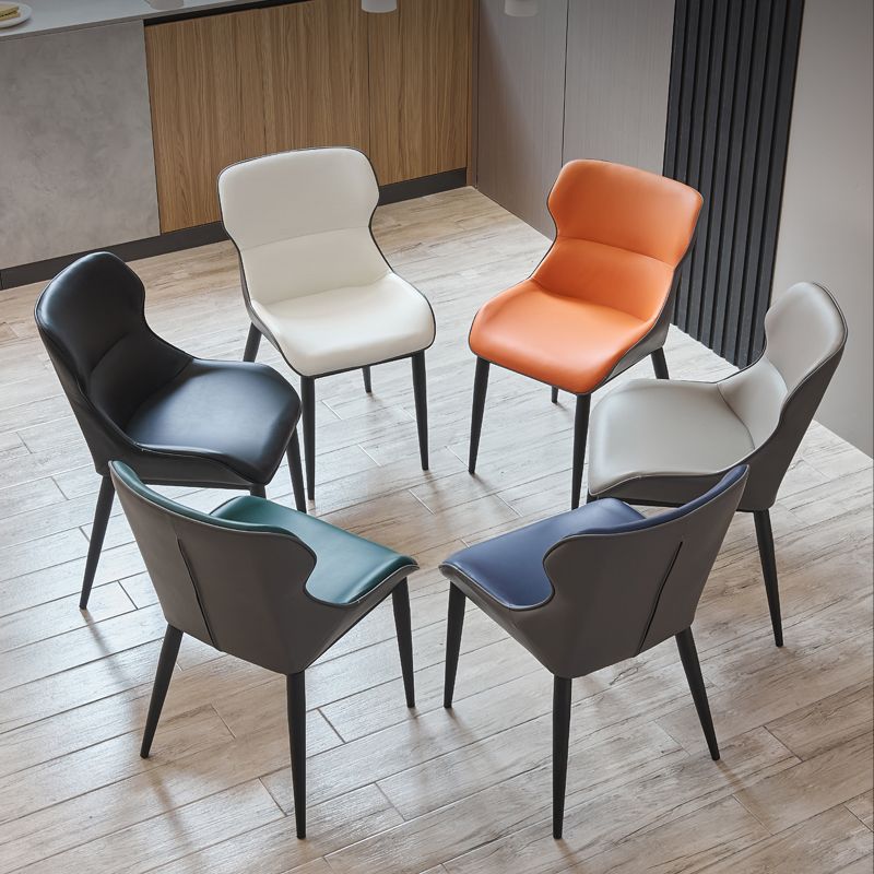 Dining Room Side Chairs Modern Faux Leather Kitchen Chair for Home Clearhalo 'Dining Chairs' 'Dining Tables & Seating' 'dining_chair' 'furn' 'furn_dining_chair' 'Furniture' 'furniture_dining_chair' 'Kitchen & Dining Furniture' 1200x1200_66c8bf5a-bea1-4d00-b399-56f12d9605c5