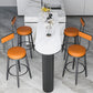 Nordic Armless Backrest Counter Stool Iron Kitchen Bar Stool with Cushion and Pedal Clearhalo 'Bar Furniture' 'Bar Stools' 'bar_stools' 'furn' 'furn_bar_stools' 'Furniture' 'furniture_bar_stools' 'Kitchen & Dining Furniture' 1200x1200_66ca4f60-c59b-4592-955c-e7dc78fbecb8