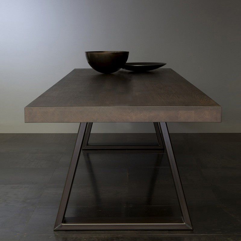 Wooden Table Medieval Modern Style Simple Family Rectangular Dining Table Clearhalo 'Dining Tables & Seating' 'Dining Tables' 'dining_table' 'furn' 'furn_dining_table' 'Furniture' 'Kitchen & Dining Furniture' 1200x1200_66ccde7b-e3d6-4092-bba2-a99f70cf547a
