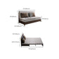 31 "divano futon largo glam in pelle grigio divano per dormiente futon