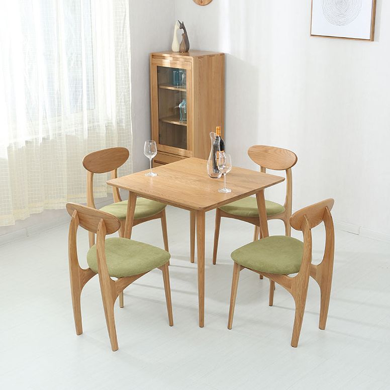 Industrial Style Dining Table Square Solid Wood Dining Table with 4 Legs Clearhalo ' dining_table' 'Dining Tables & Seating' 'Dining Tables' 'furn' 'furn_dining_table' 'Furniture' 'furniture_dining_table' 'Kitchen & Dining Furniture' 'kitchen&dining_furn' 'kitchen' 'kitchen_dining_table' 1200x1200_66cd2d16-98b3-482b-95e8-0824808e9513