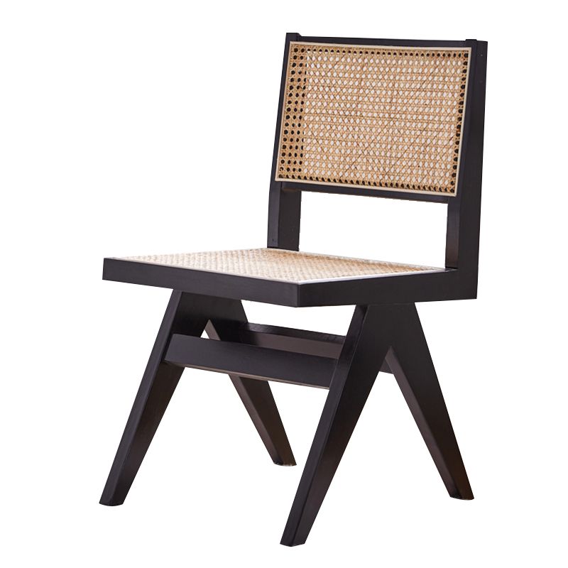 Contemporary Side Chair Wood Open Back Dining Room Chair for Dining Room