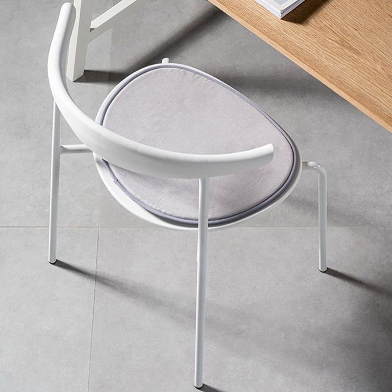 Contemporary Open Back Chair Dining Armless Side Chair with Metal Legs Clearhalo ' kitchen&dining_furn' 'Dining Chairs' 'Dining Tables & Seating' 'dining_chair' 'furn' 'furn_dining_chair' 'Furniture' 'furniture_dining_chair' 'Kitchen & Dining Furniture' 'kitchen' 1200x1200_66cf47ad-caf1-411c-8299-aca6ce9444d2
