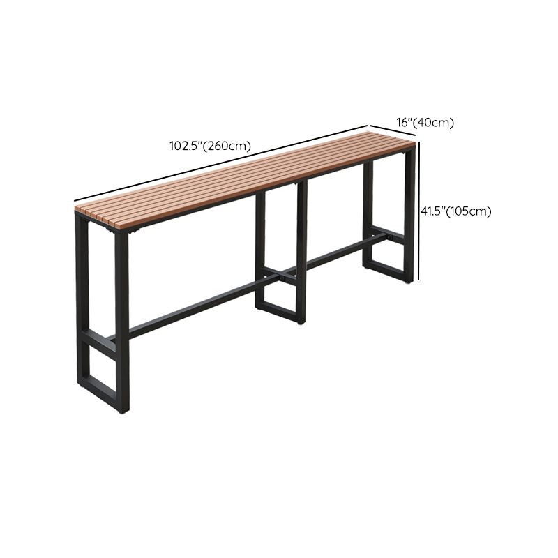 Rectangle Bar Dining Table Industrial Wood Counter Height Dining Table Clearhalo 'Bar Furniture' 'Bar Tables' 'bar_tables' 'furn' 'furn_bar_tables' 'Furniture' 'Kitchen & Dining Furniture' 1200x1200_66cfd5f0-cb76-4989-8eef-62fe47b26255