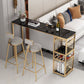 Stone Bar Table Traditional Luxury Rectangle Bar Dining Table with Sled Base Clearhalo 'Bar Furniture' 'Bar Tables' 'bar_tables' 'furn' 'furn_bar_tables' 'Furniture' 'furniture_bar_tables' 'Kitchen & Dining Furniture' 1200x1200_66d1f6b7-352f-49a8-8258-b8aaa4917df8
