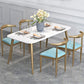Glam Style 1/2/5 Pieces Kitchen Set White-gold Table Dining Set for Dining Room Clearhalo 'Dining Room Sets' 'Dining Tables & Seating' 'dining_room_set' 'furn' 'furn_dining_room_set' 'Furniture' 'furniture_dining_room_set' 'Kitchen & Dining Furniture' 'kitchen&dining_furn' 'kitchen' 1200x1200_66d2e94d-23ff-48c0-b343-0c4a265d027f
