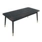 Traditional Luxury Rectangle Dining Table Sintered Stone Table with 4 Black Legs Clearhalo ' dining_table' 'Dining Tables & Seating' 'Dining Tables' 'furn' 'furn_dining_table' 'Furniture' 'furniture_dining_table' 'Kitchen & Dining Furniture' 'kitchen&dining_furn' 'kitchen' 'kitchen_dining_table' 1200x1200_66d30c90-d8c5-4773-843d-9ecd846702f3