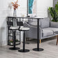 Glam Style Bar Table 1/3 Pieces Faux Marble Counter Table with Upholstered Stools Clearhalo 'Bar Furniture' 'furn' 'furn_home_bar_bar_sets' 'Furniture' 'Home Bars & Bar Sets' 'home_bar_bar_sets' 'Kitchen & Dining Furniture' 1200x1200_66d3b455-68e6-465b-9a32-b67b1f46ab0b