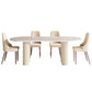 Simplicity Dinette Table Oval Stone Dining Room Table for Dining Room Clearhalo 'Dining Tables & Seating' 'Dining Tables' 'dining_table' 'furn' 'furn_dining_table' 'Furniture' 'Kitchen & Dining Furniture' 1200x1200_66d54203-aefd-46f3-9681-f382f2ea4f43