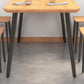 Industrial Style Natural Wood Table Metal 4 Legs Dining Table Clearhalo 'Dining Tables & Seating' 'Dining Tables' 'dining_table' 'furn' 'furn_dining_table' 'Furniture' 'Kitchen & Dining Furniture' 1200x1200_66d6008f-65c5-4d55-b448-3340f03b4f6a