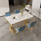 Nordic 1/5/7 Pieces Dining Set Rectangle Stone Dining Table for Dining Room