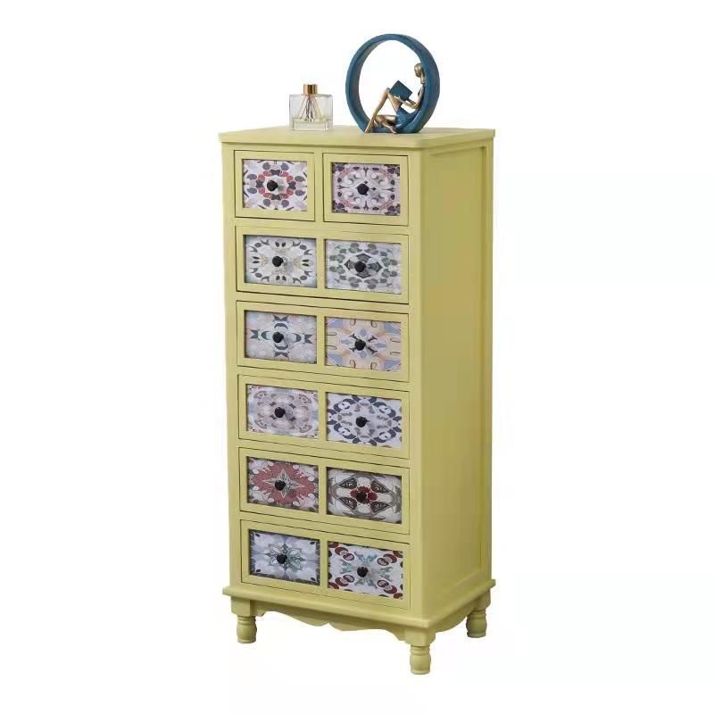 13.5" W Traditional Wooden Lingerie Chest Vertical Storage Chest with Drawers