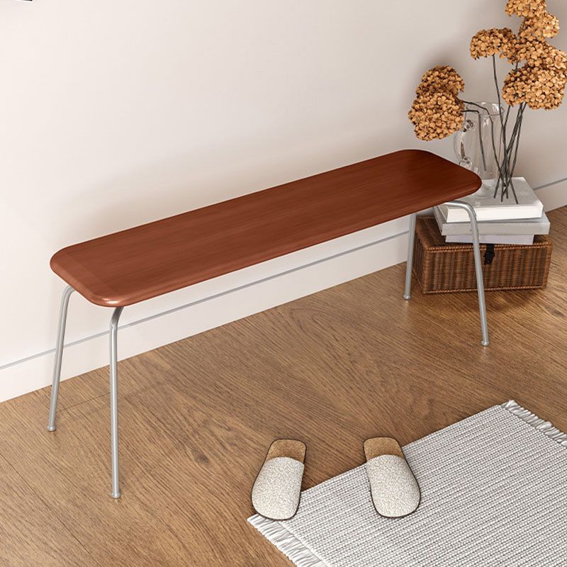 Modern Pine Bench Straight Legs Rectangle Seating Bench for Home Office Clearhalo 'Benches' 'Chairs & Seating' 'furn' 'furn_benches' 'Furniture' 'Living Room Furniture' 1200x1200_66d755fa-576b-4171-b410-089bd1157a4f