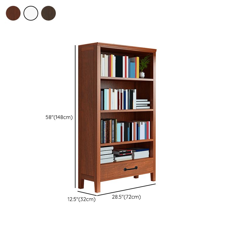 Contemporary Standard Bookcase Closed Back Wooden Bookshelf with Shelves Clearhalo 'Bookcases' 'furn' 'furn_bookcases' 'Furniture' 'Office Furniture' 1200x1200_66d8467c-b5a9-4751-915c-0ef617942213