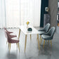 Dining Room Side Chair Glam Style Parsons Armless Chair with Golden Legs Clearhalo ' kitchen&dining_furn' 'Dining Chairs' 'Dining Tables & Seating' 'dining_chair' 'furn' 'furn_dining_chair' 'Furniture' 'furniture_dining_chair' 'Kitchen & Dining Furniture' 'kitchen' 1200x1200_66da33b2-9720-491b-a848-34afcb10c81d