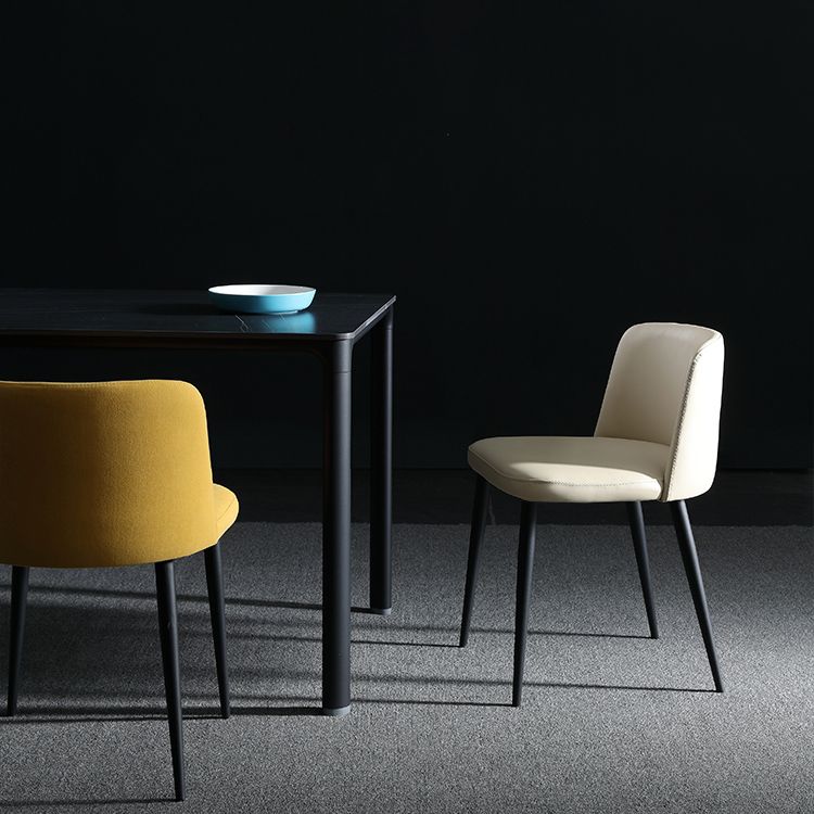 Home Scandinavian Side Chair Parsons Back Metal Upholstered Dining Room Chair Clearhalo ' kitchen&dining_furn' 'Dining Chairs' 'Dining Tables & Seating' 'dining_chair' 'furn' 'furn_dining_chair' 'Furniture' 'furniture_dining_chair' 'Kitchen & Dining Furniture' 'kitchen' 1200x1200_66dadeb6-a7b0-46a0-9f78-c437bb1e9ed5