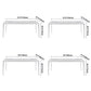 Simple Rectangle Shape Standard Dining Table White Sintered Stone Dining Table with 4 Legs Base Clearhalo ' dining_table' 'Dining Tables & Seating' 'Dining Tables' 'Furniture' 'furniture_dining_table' 'Kitchen & Dining Furniture' 'kitchen&dining_furn' 'kitchen' 'kitchen_dining_table' 1200x1200_66dc999a-d0eb-40c1-a08a-d9e0ac09c960