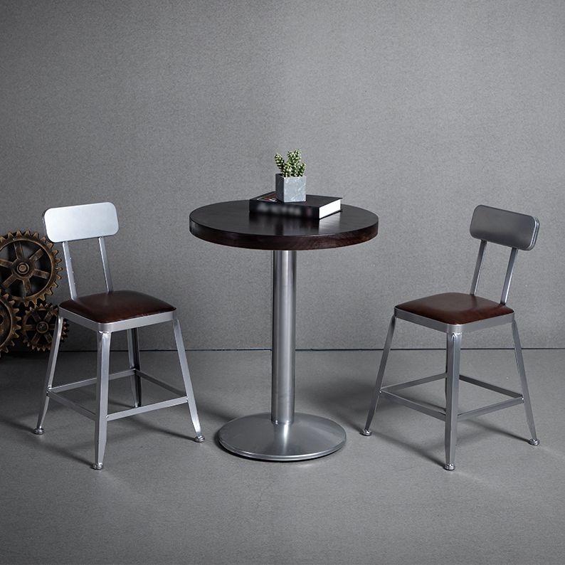 Modern Armless Counter Stool Iron Restaurant Bar Stool with Leather Cushion and Pedal Clearhalo 'Bar Furniture' 'Bar Stools' 'bar_stools' 'furn' 'furn_bar_stools' 'furniture_bar_stools' 'Kitchen & Dining Furniture' 'kitchen&dining_furn' 'kitchen' 'kitchen_furn' Furniture' 1200x1200_66dfcde4-d956-4241-b632-920d0f96d991