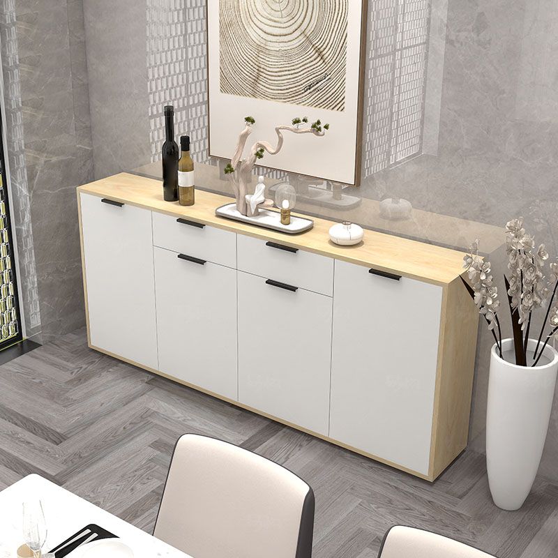 Sideboard in legno ingegnerizzato per la parte contemporaneo bianco per sala da pranzo