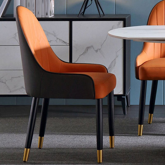 Industrial Upholstered Armless Dining Chairs Dining Room Side Chair