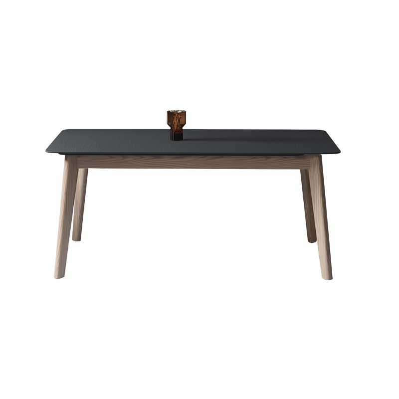 Modern Dining Table with Ash Wood Legs Rectangle Dinette Table Clearhalo 'Dining Tables & Seating' 'Dining Tables' 'dining_table' 'furn' 'furn_dining_table' 'Furniture' 'Kitchen & Dining Furniture' 1200x1200_66e15e51-2b8e-4f53-964e-fc195c155b9f
